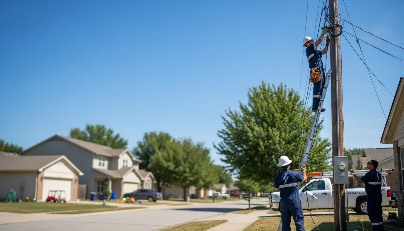Residential electrician providing installation services in Little Hocking, OH